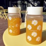 Little Daisy Matte Cup Creative 500ml Water Bottle for Biking Sports Fitness| Sports Equipment | Outdoor Sports Gear | Exercise Gear - Image 10