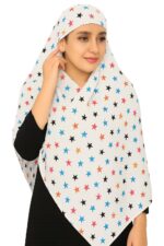 Weavers Villa Women's Cotton Floral Printed Face Cover Scarf | UV Protection, Breathable Fabric | Reusable Hijab Style Shield for Sun, Dust & Pollution - Image 4