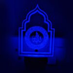 Ayatul Kursi Round Style Beautifully Written Colour Changing LED Night Lamp for Decor devotional Night Light for Muslim Home(Multicolour, Size 12 cm) - Image 3