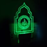 Ayatul Kursi Round Style Beautifully Written Colour Changing LED Night Lamp for Decor devotional Night Light for Muslim Home(Multicolour, Size 12 cm) - Image 6