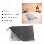 FAF Kids Janamaz Velvet Prayer Mat | Children Islamic Prayer Rug for Boy & Girl (1 to 10) | Soft Thick Namaz Mat, Portable Travel Janemaaz | Mussalla for Home, Mosque & Ramzan, Hajj and Umrah (Grey) - Image 8