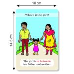 Flashcards with App-Enabled Audio | Action Words (Levels 1 and 2) and Position Words (Level 1) | Audio in Hindi, English, Punjabi, Tamil, Kannada, Telugu - Image 4