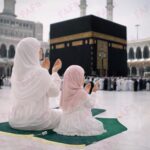 Combo of 2 Janamaz Velvet Prayer Mat | 1 Kid + 1 Adult (Pack of 2) | Soft Thick Islamic Prayer Rug Set for Children & Grown Ups | Premium Namaz Mat for Home, Ramdan, Hajj and Umrah (Green) - Image 5