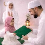 Combo of 2 Janamaz Velvet Prayer Mat | 1 Kid + 1 Adult (Pack of 2) | Soft Thick Islamic Prayer Rug Set for Children & Grown Ups | Premium Namaz Mat for Home, Ramdan, Hajj and Umrah (Green) - Image 8