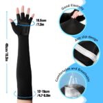 PALAY® Hand Gloves for Sun Protection Bike Riding Non-Slip Touch Screen UV Protection Arm Sleeves for Men Women Breathable Silk Cooling Hand Sleeves Breathable Arm Sleeves for Driving, Cycling - Image 3