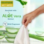 LADY HAWK Pack of 1 Eco Hygiene Bath Wet Wipes Towelettes. Large size Easy Bath Wet Wipes for Adults, Patients and Baby. (10 Pulls/Pack)-Microwaveable - Image 3