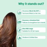 Aravi Organic Rosemary Anti-Hairfall Shampoo | Hair Growth & Hairfall Control | Up to 94% Stronger Hair | Sulphate Free Shampoo For Men & Women | For Dry & Frizzy Hair | All Hair Types | 200ml - Image 4