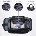 Wooum Gym Duffle Bag with Shoe Compartment for Men & Women | Travel Bag, Weekender & Sports Bag | Lightweight Small Travel Duffle Bag with Adjustable Strap | 41x26x24 cm | 1 Year Warranty - Image 6