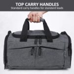 Wooum Gym Duffle Bag with Shoe Compartment for Men & Women | Travel Bag, Weekender & Sports Bag | Lightweight Small Travel Duffle Bag with Adjustable Strap | 41x26x24 cm | 1 Year Warranty - Image 9