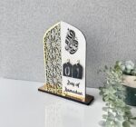 Ramadan Mubarak Calendar Decorations, 30-Day Countdown Calendar, Islamic Table Decor, Acrylic Material, 9 Inches Height - Image 3