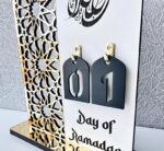 Ramadan Mubarak Calendar Decorations, 30-Day Countdown Calendar, Islamic Table Decor, Acrylic Material, 9 Inches Height - Image 4