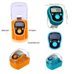 6-Pack Digital Tally Finger Counter with Led, Colorful Tasbeeh Tasbih 5-Digits Counter Clickers with Led Light, Carry Ring, Individual Hard Case for Muslims Pray Knitting Track Golf Lap - Image 4