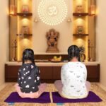 NEXTGO Floor Mat Puja Aasan 2Feet x 2Feet | Velvet Makhmal Fabric Microfiber Filling Floor Aasan for Dinner, Puja, Meditation, Garden, Yoga Mat for Home Office Ghar | Pack of 1 Dark Purple - Image 3