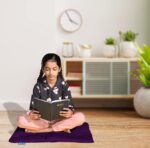 NEXTGO Floor Mat Puja Aasan 2Feet x 2Feet | Velvet Makhmal Fabric Microfiber Filling Floor Aasan for Dinner, Puja, Meditation, Garden, Yoga Mat for Home Office Ghar | Pack of 1 Dark Purple - Image 4