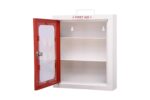 Double Heavy Metal First Aid Kit Box with Key Lock | Wall Mounted Red Medical Cabinet with 2 Shelf Compartments | Emergency Organizer for Home, School, Office, Clinic, Factory - Image 3