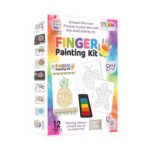 RATNA'S Finger Painting Kit STEAM Learning, 12 Sheets with 6 Colour Tray, DIY Coloring Hand Paint Art and Craft Activity Set for Kids - Image 5