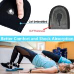 Gel Heel cups Silicon Heel Pad for Heel Ankle Pain, Heel Spur Shoe Support Pad for Men and Women Shock Cushion Pad for Heels Cushion Heel Blue (GEL PAD BLUE PAIR) - Image 5