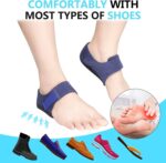 Gel Heel cups Silicon Heel Pad for Heel Ankle Pain, Heel Spur Shoe Support Pad for Men and Women Shock Cushion Pad for Heels Cushion Heel Blue (GEL PAD BLUE PAIR) - Image 6