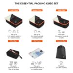 Nasher Miles Packing Cube Set of 7 | Polyester Luggage Travel Organizer with Laundry Bag for Clothes, Shoes & Accessories (Black) - Image 3