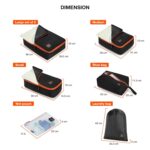 Nasher Miles Packing Cube Set of 7 | Polyester Luggage Travel Organizer with Laundry Bag for Clothes, Shoes & Accessories (Black) - Image 6