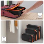 Nasher Miles Packing Cube Set of 7 | Polyester Luggage Travel Organizer with Laundry Bag for Clothes, Shoes & Accessories (Black) - Image 7