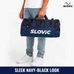 Slovic Travel Bag for Man & Women [30 Litre] | Duffle Bag for Travelling | Unisex Gym Bags with Adjustable Straps Ideal for Travel, Gym & Trekking | Navy Blue - Image 3