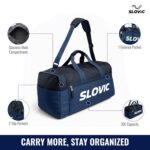 Slovic Travel Bag for Man & Women [30 Litre] | Duffle Bag for Travelling | Unisex Gym Bags with Adjustable Straps Ideal for Travel, Gym & Trekking | Navy Blue - Image 4