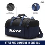 Slovic Travel Bag for Man & Women [30 Litre] | Duffle Bag for Travelling | Unisex Gym Bags with Adjustable Straps Ideal for Travel, Gym & Trekking | Navy Blue - Image 5