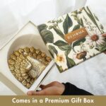BEHOMA Metal Peacock Candle & Holder Gift Hamper | Romantic Home Décor for Valentine’s Day, Anniversary & Wedding | Love & Couples Gift | Metal Peacock, Scented Votive Candle & Premium Gift Box, Gold - Image 6