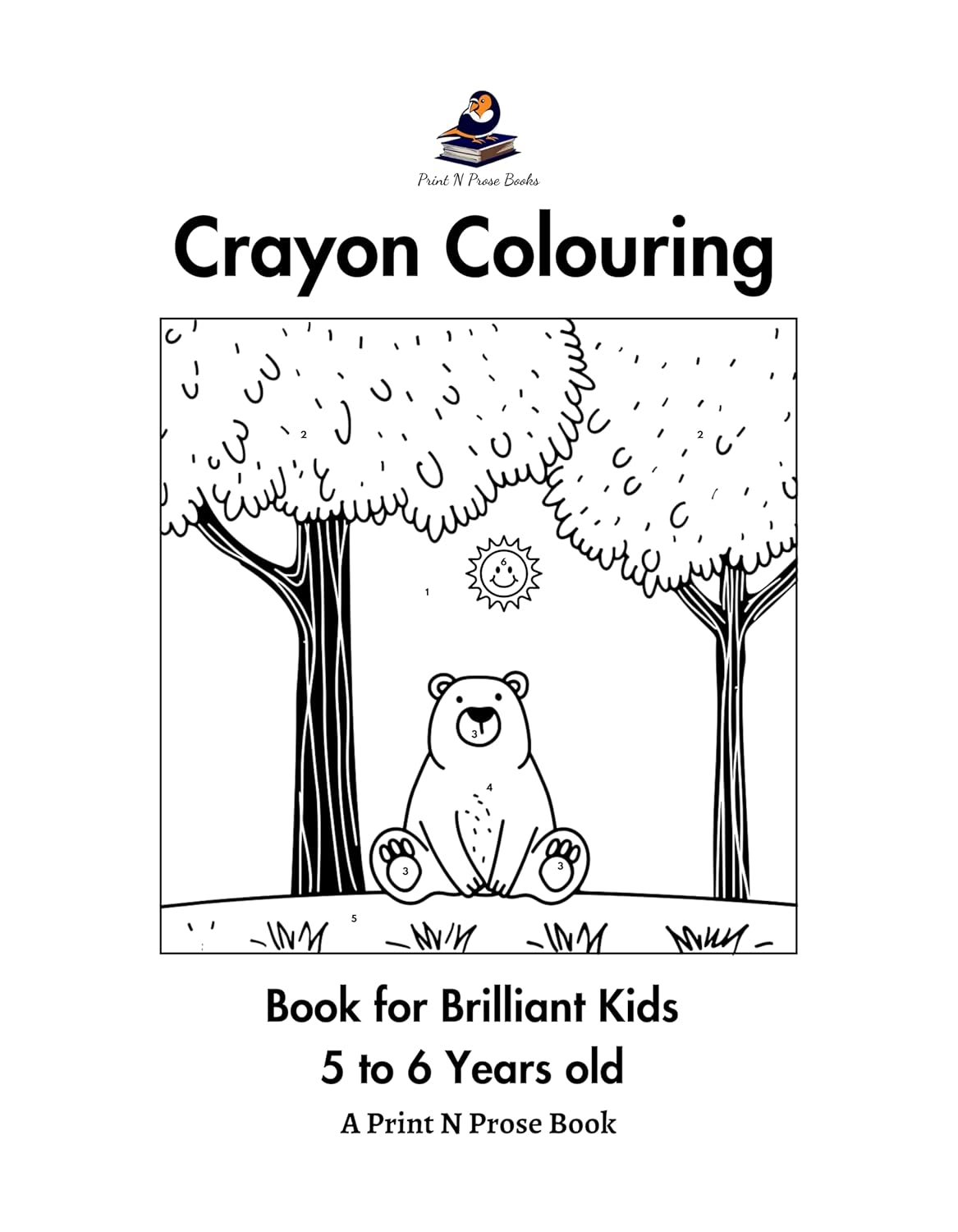 Crayon Colouring Book for Brilliant Kids - 5 to 6 Years Old - Coloring Activity Book for Kids | Brain Boosting Number Coloring to Nurture Young Minds ... for Kids, Boys & Girls | Nature Coloring - Image 4