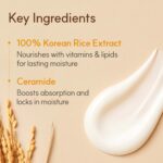 The Face Shop Rice & Ceramide Moisturizing Cream with Rice Extracts for Skin Brightening | Ceramide Moisturizer For Skin Barrier Repair | Paraben & Paraffins Free, Korean skin care products, 50ml - Image 5