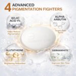 DERMATOUCH Kojic Acid 1% Soap with Glutathione | For Pigmentation & Sun damage | Soap for Men & Women | Suitable for All Skin Types | 75g - Image 3