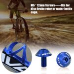 Yosoo Health Gear Bicycle Water Bottle Cage Hex Bolts, M5 x 12mm Bolt Screws for Bike Water Bottle Cage Holder, 2 PCS(Blue) - Image 4