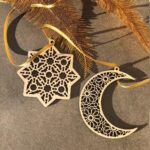 Set of 6 MDF Ramadan Mubarak Hanging Items Decoration|,Eid Decors,Ramadan Kareem Ramadan Decorations,Eid Gifts Islamic Table Decor Islamic Wall Art Ramadan Mubarak - Image 3