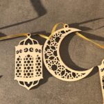 Set of 6 MDF Ramadan Mubarak Hanging Items Decoration|,Eid Decors,Ramadan Kareem Ramadan Decorations,Eid Gifts Islamic Table Decor Islamic Wall Art Ramadan Mubarak - Image 5