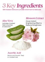 WildGlow Korean Foot Hydration Mask With Cherry Blossom | Repairs Dry and Cracked Feet | Nourishes Nails and Cuticles | Get Beautiful Soft Smooth, Baby Soft Feet within 72 hours | 50ml - Image 4