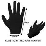 Kuber Industries | Cotton Summer Gloves | Protection From Sun Burns | Dust | Pollution | Gloves For Women and Men | Pack of 1 Pair | Black - Image 4
