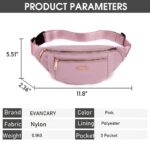PALAY® Waist Bags for Women Girls with Adjustable Strap, Stylish Bumbag Chest Bag Waterproof Fanny Bag, Oxford Cloth Waist Pack Outdoor Hiking Running Travel - Image 3