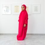 Kids Prayer Dress | Full Coverage Modest Islamic Wear | Comfortable Soft Fabric Hijab with Long Dress for Girls - Image 6