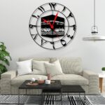 Ventuos ® Kaaba Design Metal Islamic Wall Clock | Durable Metal Frame | Silent & Accurate Movement | Premium Home, Office & Mosque Décor for Islamic Occasions-Kabba Design-Black-40 CM 16 inch - Image 3