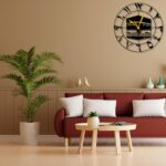 Ventuos ® Kaaba Design Metal Islamic Wall Clock | Durable Metal Frame | Silent & Accurate Movement | Premium Home, Office & Mosque Décor for Islamic Occasions-Kabba Design-Black-40 CM 16 inch - Image 8