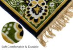 Janamaz Prayer Mat – Turkey Soft Velvet Namaz Mat | Premium Aasan for Daily Salah, Janimaz Namaz, Comfortable & Durable Prayer Mat | 44x27 Inch, (09) - Image 4