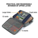 Anadi Document Bag with Lock File Storage Case with Water-Resistant Zipper Multipurpose Document Safe Portable Travel Home Organizer Bag for Laptop,Files,Certificates - Image 5
