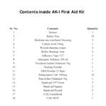 Add-on Safety First Aid Kit (with all the items inside) - AK-I - Red - Image 3