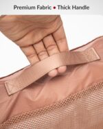 Destinio Packing Cubes for Travel, 6 in 1 Water Resistant Travel Organizer Pouch Set (4 Cubes+ Drawstring Bag+ Cosmetic Pouch), Luggage Suitcase Wardrobe Organiser Bags for Clothes Shoes (Mocha) - Image 4