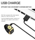 KRCIQMV Zikr Tasbih Mini Ring Rechargeable Smart Muslim Prayer Prayer Timing Reminder Prayer Waterproof Digital Electronic Digital LCD Counter (Black, 20mm) - Image 3