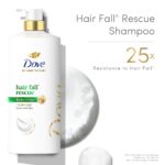 Dove Hair Fall Rescue Shampoo 1 L|| For Damaged Hair|| Hair Fall Control for Thicker Hair - Mild Daily Anti Hair Fall Shampoo for Men & Women - Image 4