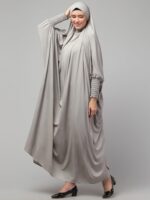 NAZNEEN Women’s One‑Piece Ready‑to‑Wear Jilbab Robe with Tie‑Back Smoking‑Sleeve Design, Islamic Prayer Wear for Hajj Umrah, Hijab Abaya for Ladies. - Image 3