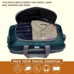 M MEDLER Rio Duffle Bag | Waterproof Strolley Duffle Bag | 2 Wheel Duffel Bag | Luggage Bag with Adjustable Strap - (Turquoise) - Image 4