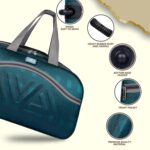 M MEDLER Rio Duffle Bag | Waterproof Strolley Duffle Bag | 2 Wheel Duffel Bag | Luggage Bag with Adjustable Strap - (Turquoise) - Image 5